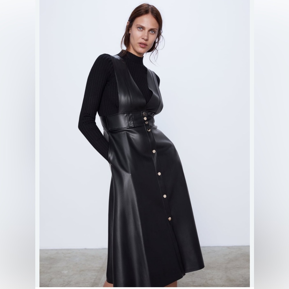 Zara leather jumper